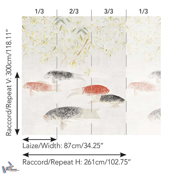 Les Carpes-Behang-Pierre Frey-Selected Wallpapers