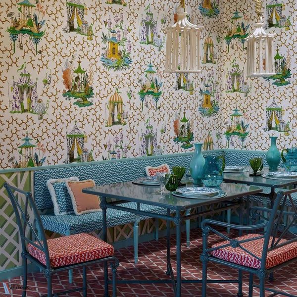 Les Folies-behang-Pierre Frey-Selected Wallpapers