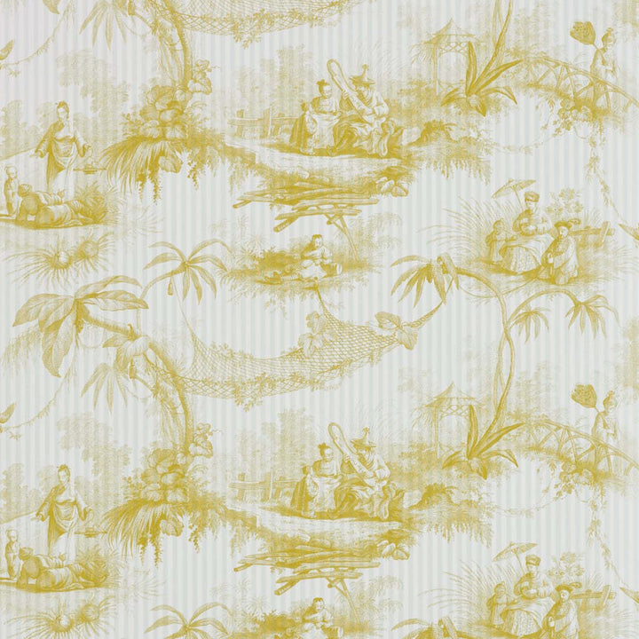 Les Ombrelles-behang-Tapete-Braquenie-Jaune-Rol-BP326001-Selected Wallpapers