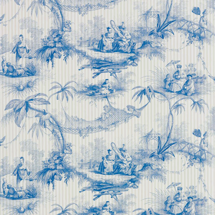 Les Ombrelles-behang-Tapete-Braquenie-Bleu-Rol-BP326003-Selected Wallpapers