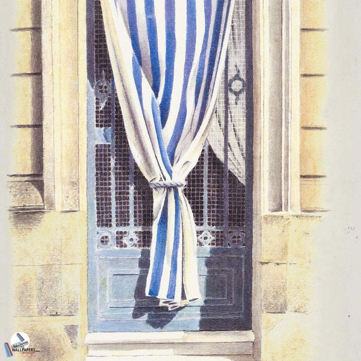Les Portes de l'Ete Bleu-Behang-Tapete-Pierre Frey-Bleu-Set-FP903002-Selected Wallpapers