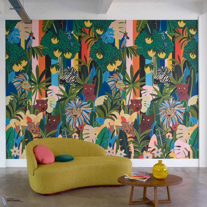 Les Rois de la jungle-behang-Tapete-Pierre Frey-Selected Wallpapers