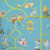 Les singes savants-wallpaper-Pierre Frey-Turquoise-Meter (M1)-FP770004-Selected Wallpapers