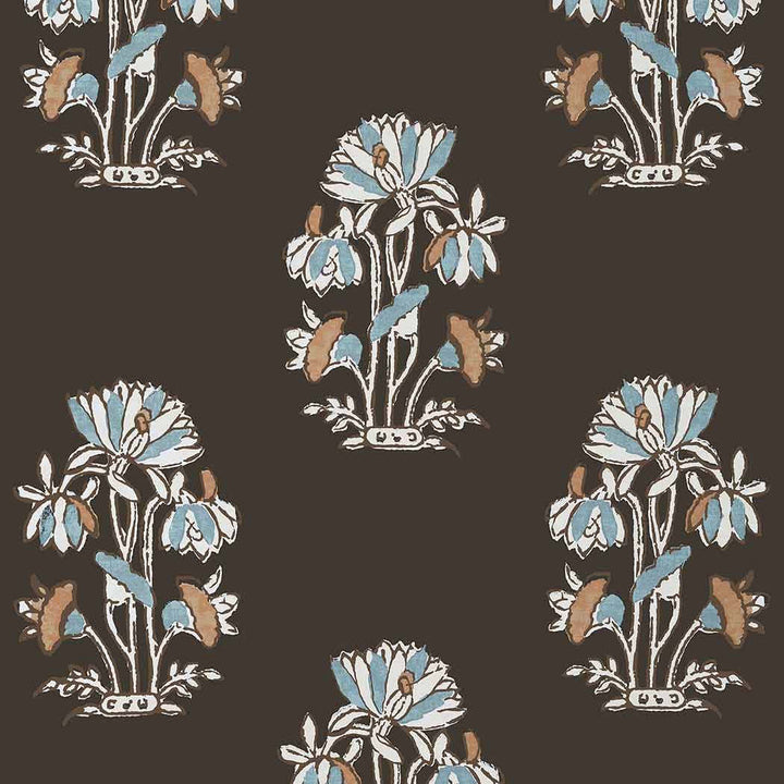 Lily Flower-Behang-Tapete-Thibaut-Black-Rol-T13200-Selected Wallpapers