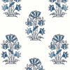 Lily Flower-Behang-Thibaut-Blue and White-Rol-T13204-Selected Wallpapers