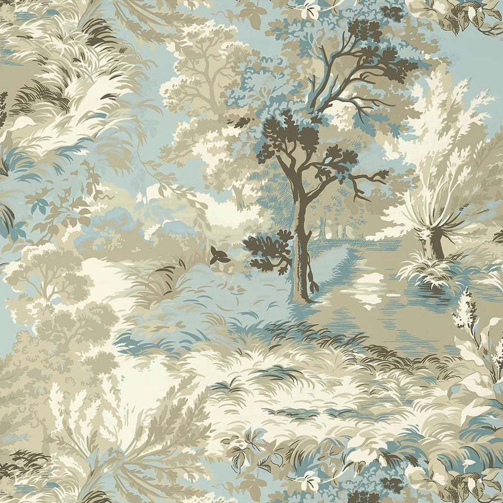 Lincoln Toile-Behang-Tapete-Thibaut-Beige and Spa-Rol-T10865-Selected Wallpapers