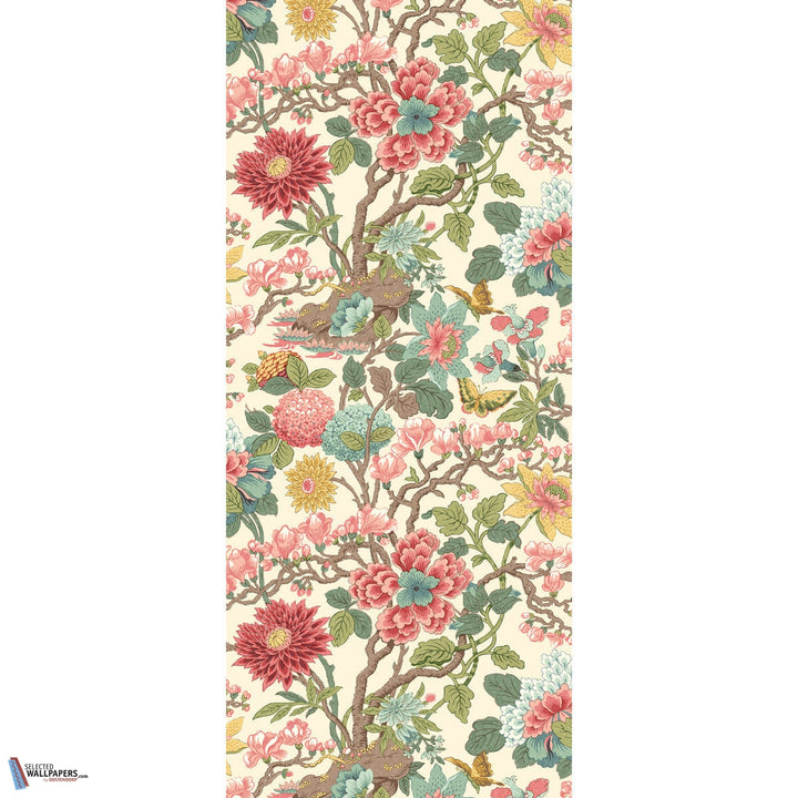 Little Magnolia-behang-Tapete-GP&J Baker-Rose Madder-Rol-BW45121.6-Selected Wallpapers
