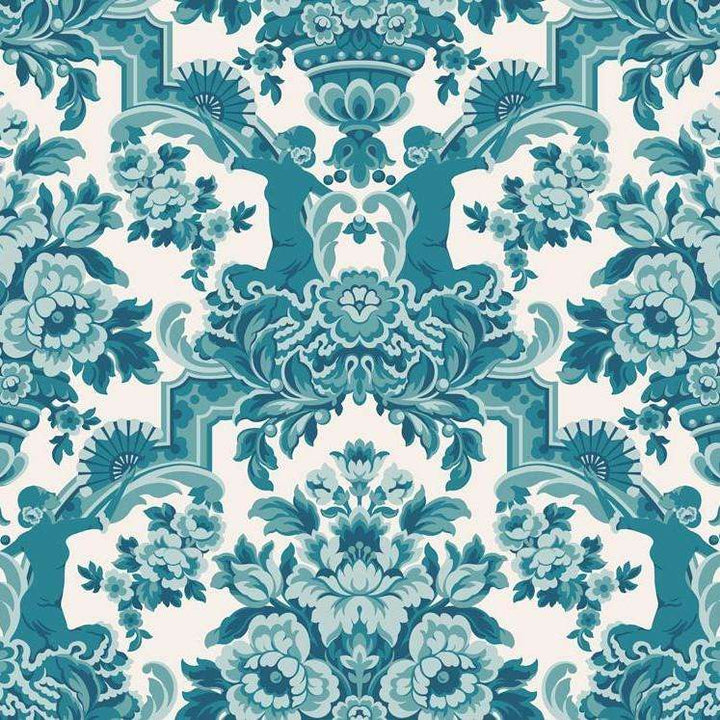 Lola-behang-Tapete-Cole & Son-Petrol Blue-Rol-117/13042-Selected Wallpapers