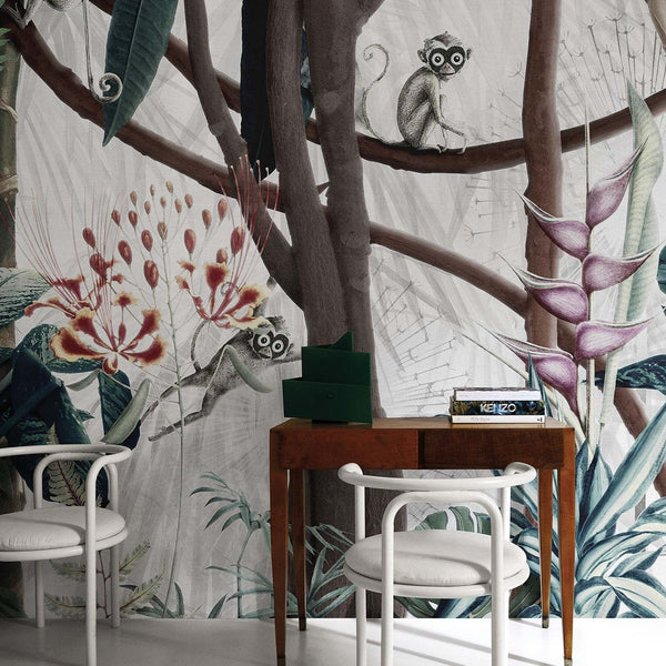 Looks in the Forest Re-Edition-behang-Tapete-LondonArt-Selected Wallpapers