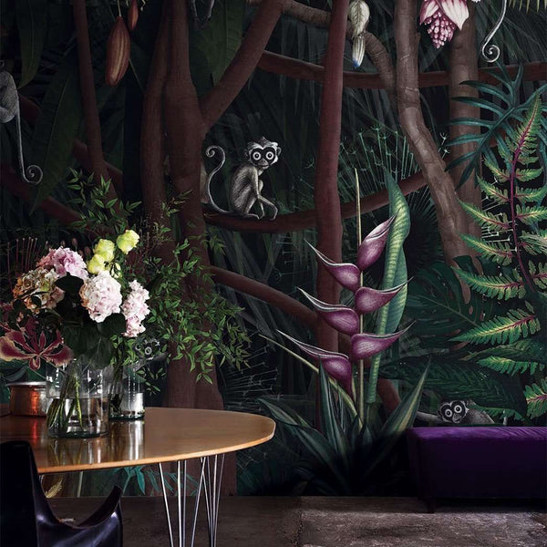 Looks in the Forest-behang-Tapete-LondonArt-Selected Wallpapers
