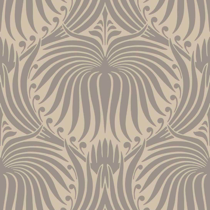 Lotus-Behang-Tapete-Farrow & Ball-Charleston Gray-Rol-BP2011-Selected Wallpapers