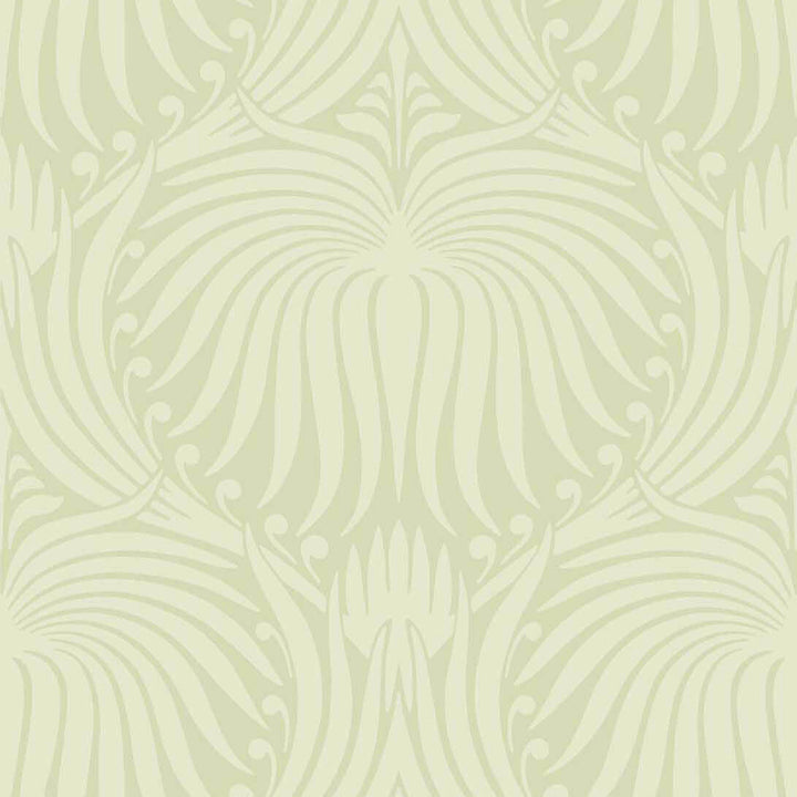 Lotus-Behang-Tapete-Farrow & Ball-Tunsgate Green-Rol-BP2041-Selected Wallpapers