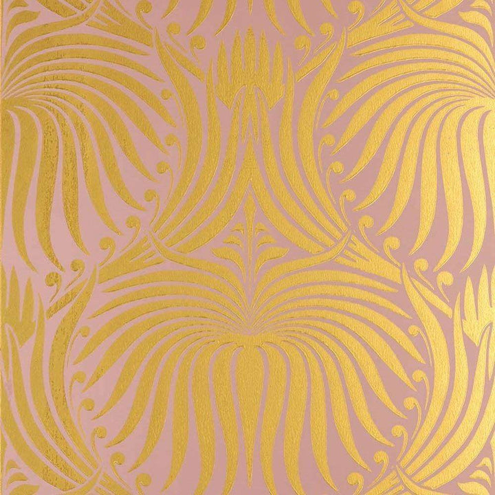 Lotus-Behang-Tapete-Farrow & Ball-Pink Gold-Rol-BP2070-Selected Wallpapers