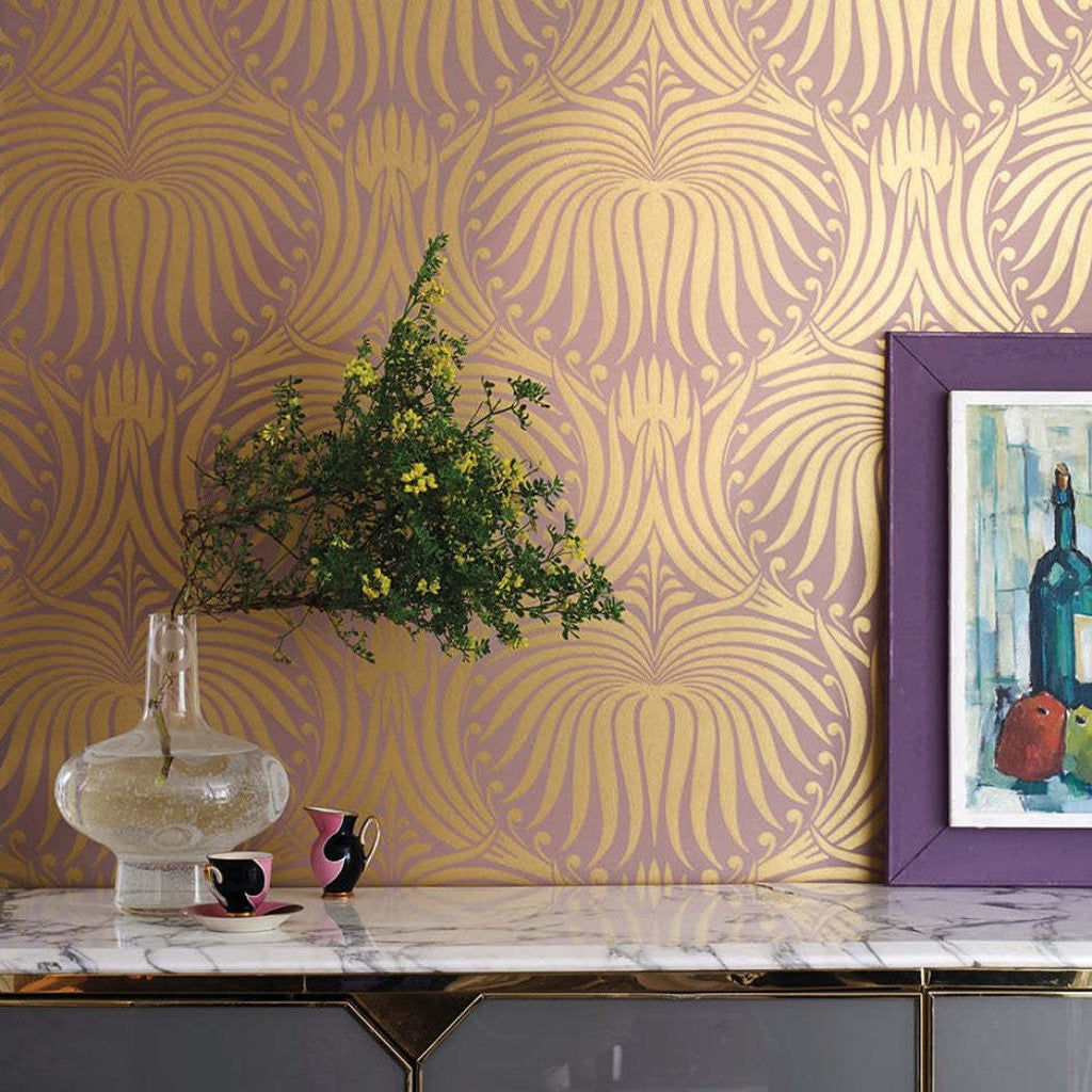 Lotus-Behang-Tapete-Farrow & Ball-Selected Wallpapers