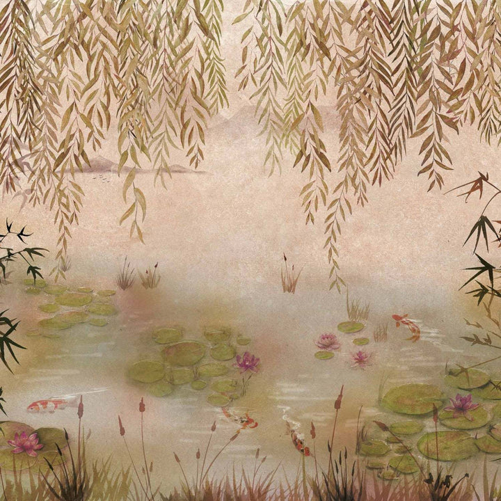 Lotus Textile-Behang-Tapete-Coordonne-Autum-Linnen-A00314-Selected Wallpapers