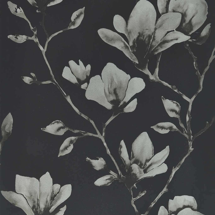Lotus-behang-Tapete-Harlequin-Onyx / Silver-Rol-112602-Selected Wallpapers