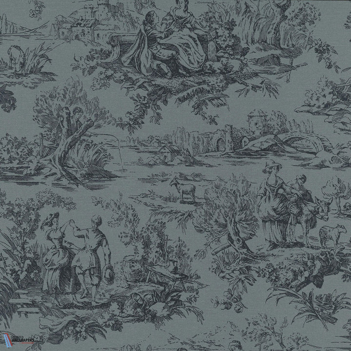 Lovers' Toile-behang-Tapete-Little Greene-Hicks Blue-Rol-0263LOHICKS-Selected Wallpapers