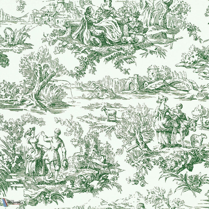 Lovers' Toile-behang-Tapete-Little Greene-Puck-Rol-0263LOPUCKZ-Selected Wallpapers