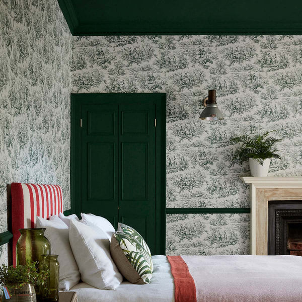 Lovers' Toile-behang-Tapete-Little Greene-Selected Wallpapers