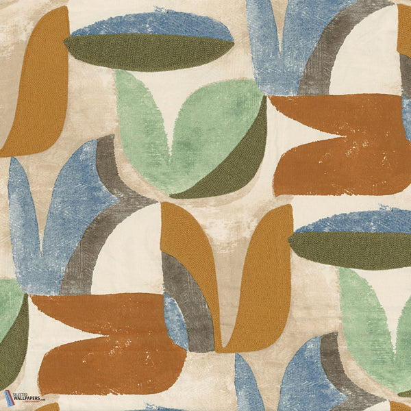 Lovesong stof-Casamance-Moutarde Olive-Meter (M1)-44720222-Selected Wallpapers
