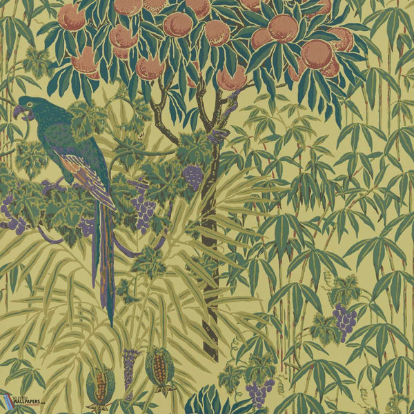 Macaw-Wallpaper-1838 wallcoverings-Vivid Yellow-Roll-2311-167-03-Selected Wallpapers