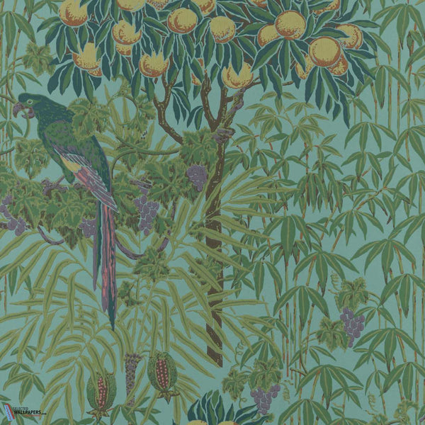 Macaw-Wallpaper-1838 wallcoverings-Teal-Roll-2311-167-04-Selected Wallpapers