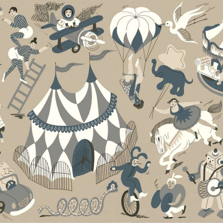 Magic Circus-behang-Tapete-Coordonne-Sandy-Non Woven-9700112-Selected Wallpapers