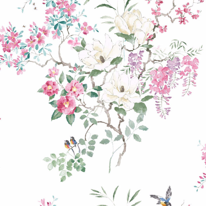 Magnolia & Blossom-behang-Tapete-Sanderson-Paneel B-216306-Selected Wallpapers
