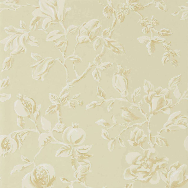 Magnolia & Pomegranate-behang-Tapete-Sanderson-Parchment/Milk-Rol-215723-Selected Wallpapers