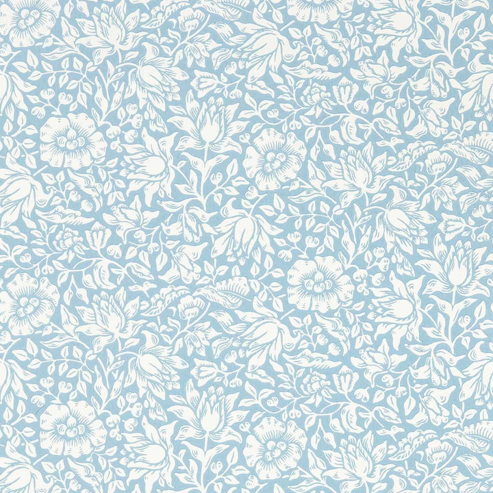 Mallow-Behang-Tapete-Morris & Co-Powder Blue-Rol-217071-Selected Wallpapers