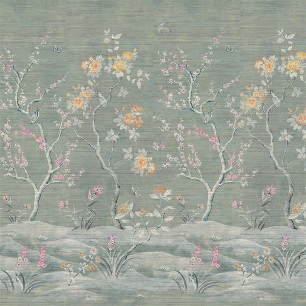 Manohari Grasscloth-behang-Designers Guild-Blossom-Set-PDG1145/01-Selected Wallpapers