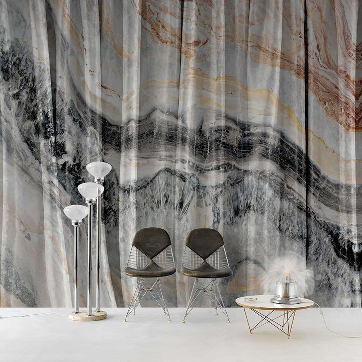 Marble curtain-behang-Tapete-Inkiostro Bianco-Selected Wallpapers
