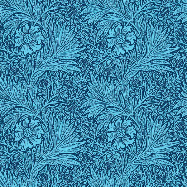 Marigold-wallpaper-Morris & Co-Navy-Roll-216954-Selected Wallpapers