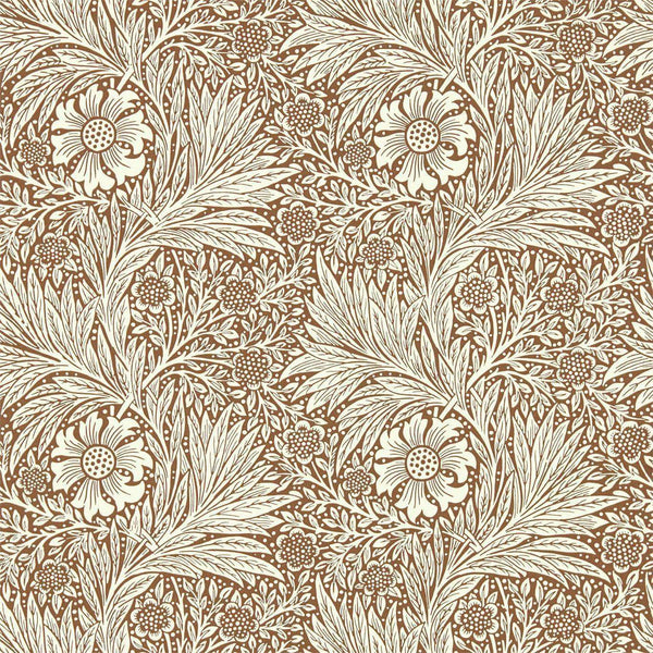 Marigold-wallpaper-Morris & Co-Chocolate/Cream-Roll-216955-Selected Wallpapers