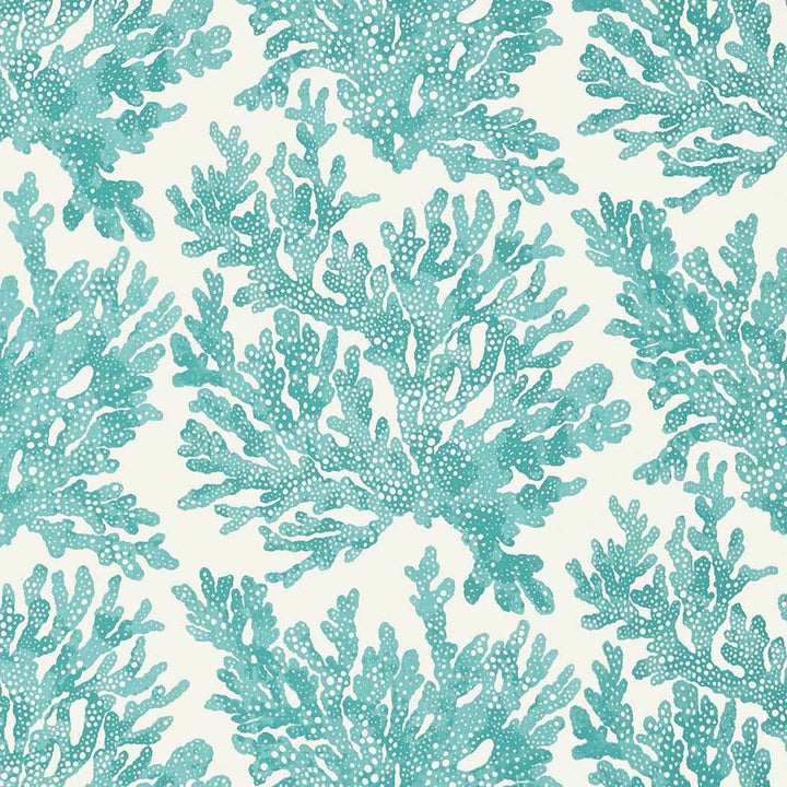 Marine Coral-Behang-Tapete-Thibaut-Turquoise-Rol-T10121-Selected Wallpapers