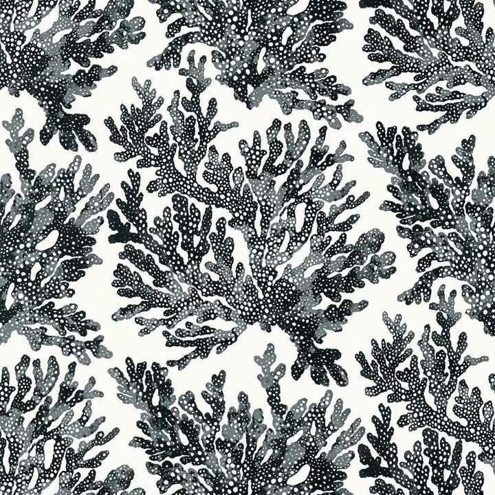 Marine Coral-Behang-Tapete-Thibaut-Black-Rol-T10123-Selected Wallpapers