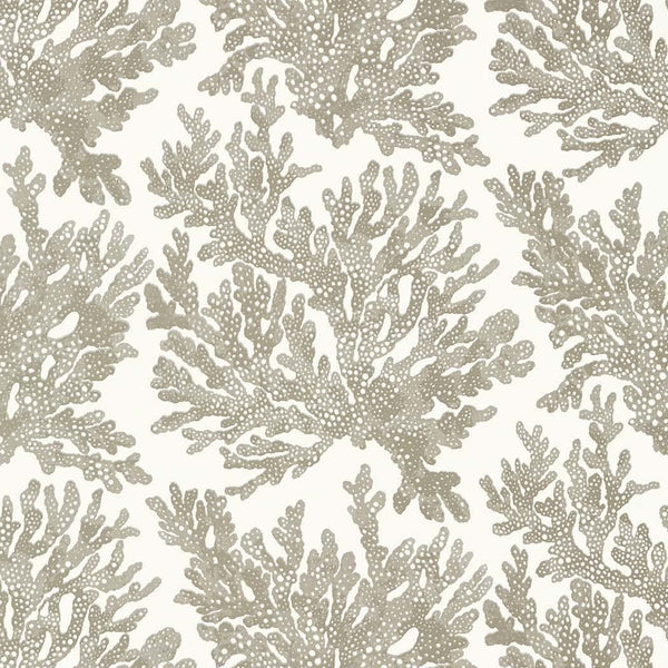 Marine Coral-Behang-Thibaut-Beige-Rol-T10140-Selected Wallpapers
