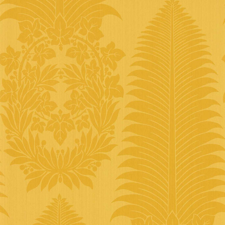 Marsden's Palm Damask-Behang-Tapete-Zoffany-Tigers Eye-Rol-313022-Selected Wallpapers