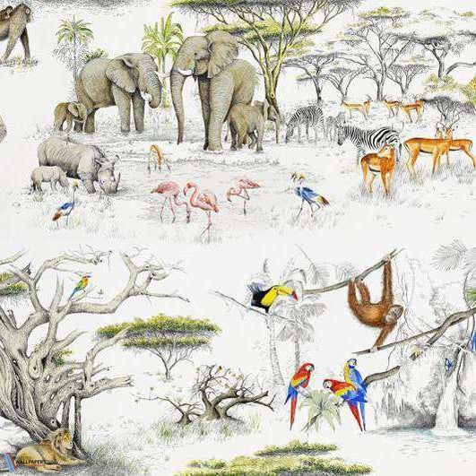 Masai Mara-behang-Tapete-Pierre Frey-Original-Meter (M1)-FP433001-Selected Wallpapers