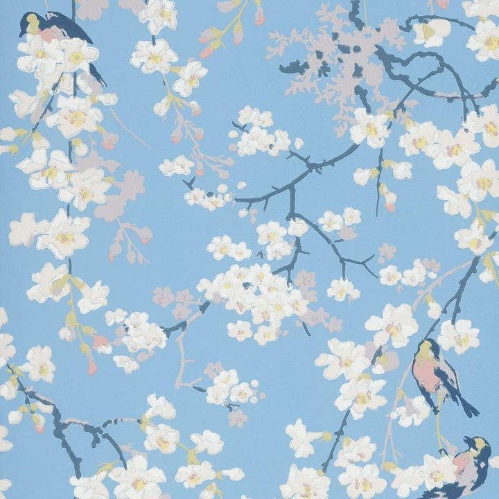 Massingberd Blossom-Behang-Tapete-Little Greene-Pale Blue-Rol-0260MAPALEZ-Selected Wallpapers