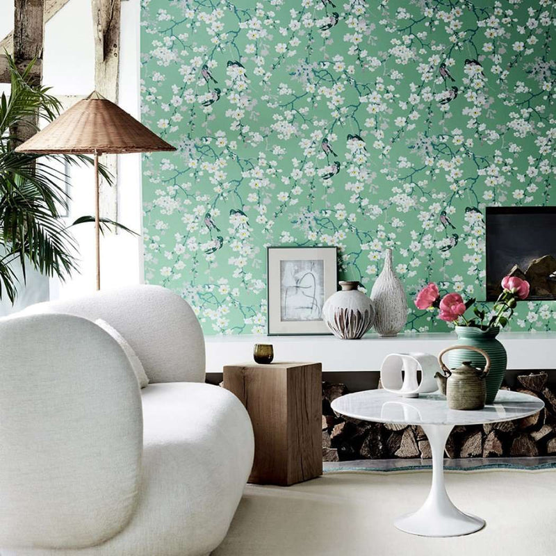 Massingberd Blossom papel pintado de Little Greene