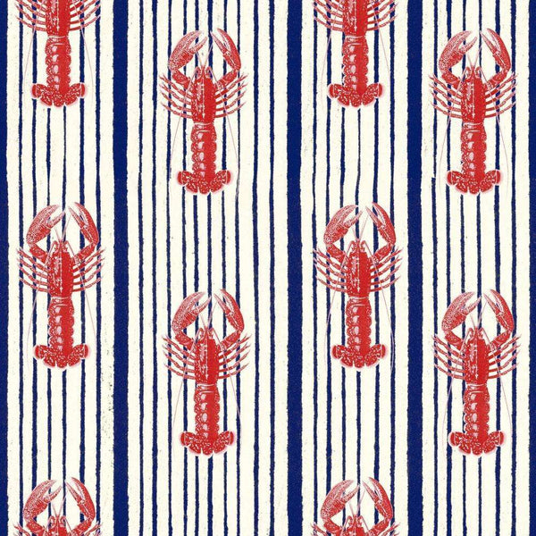 Mediterranean lobsters-behang-Mind the Gap-White-Rol-WP30065-Selected Wallpapers