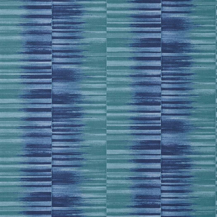 Mekong Stripe-Behang-Tapete-Thibaut-Turquoise-Rol-T10088-Selected Wallpapers