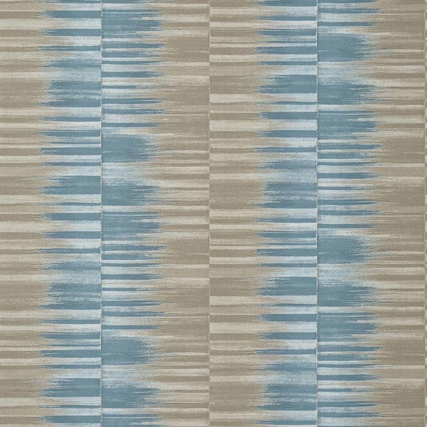 Mekong Stripe-Behang-Thibaut-Spa Blue-Rol-T10092-Selected Wallpapers