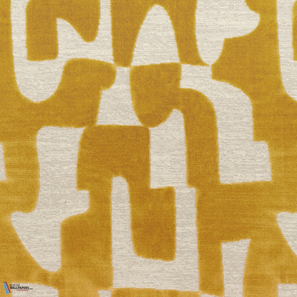 Melodie Stoff-Casamance-Moutarde-Meter (M1)-Selected-Wallpapers-Interiors