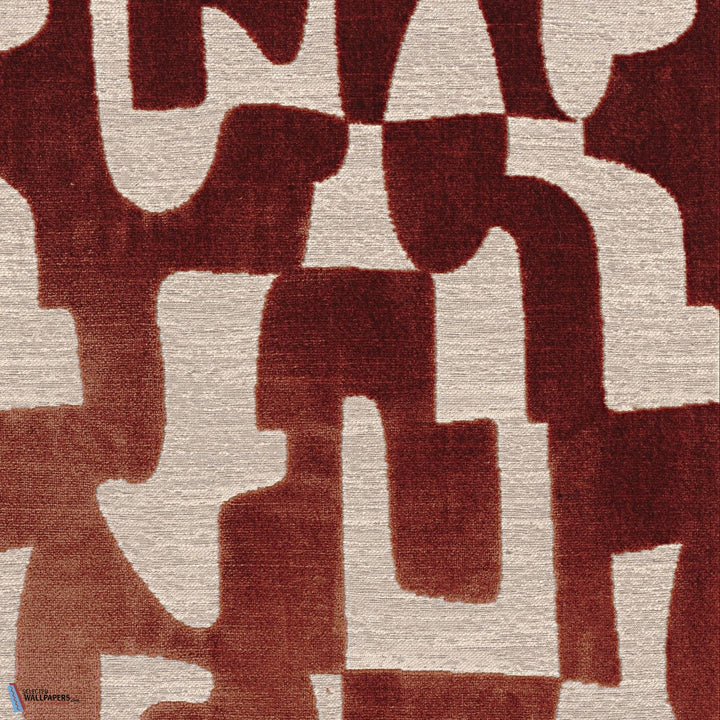 Melodie stof-Casamance-Orange Brulee-Meter (M1)-Selected-Wallpapers-Interiors