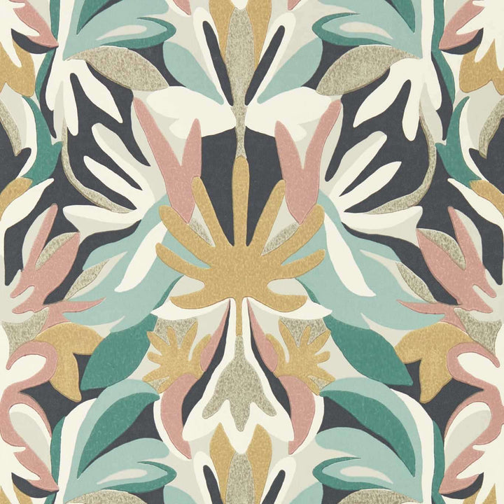 Melora-behang-Tapete-Harlequin-Positano/Succulent/Gold-Rol-112760-Selected Wallpapers