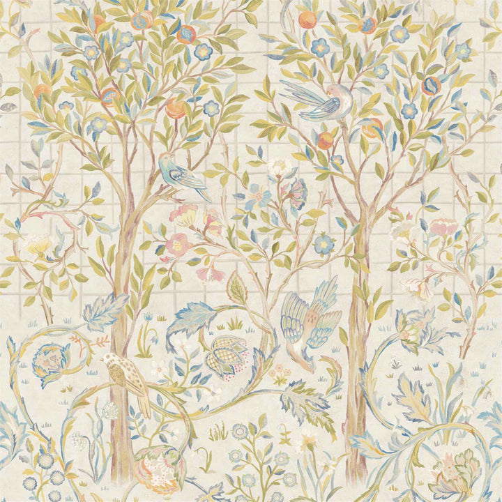 Melsetter-behang-Tapete-Morris & Co-Ivory Sage-Paneel-216707-Selected Wallpapers