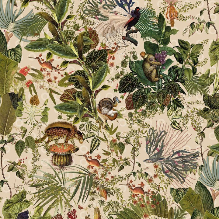 Menagerie of Extinct Animals-behang-Tapete-Moooi-Ivory-Meter (M1)-MO2072-Selected Wallpapers