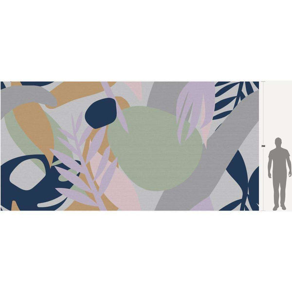 Messy Jungle-behang-Inkiostro Bianco-Selected Wallpapers
